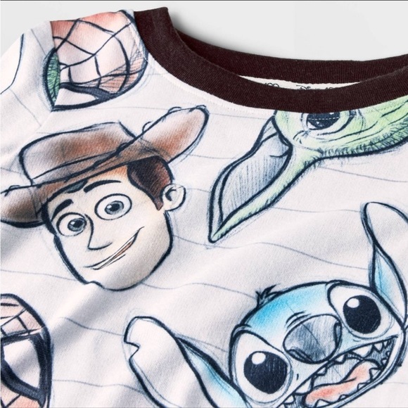 Disney 100 Character Mash Up Target Toddler Pajamas 18 months - Picture 3 of 5